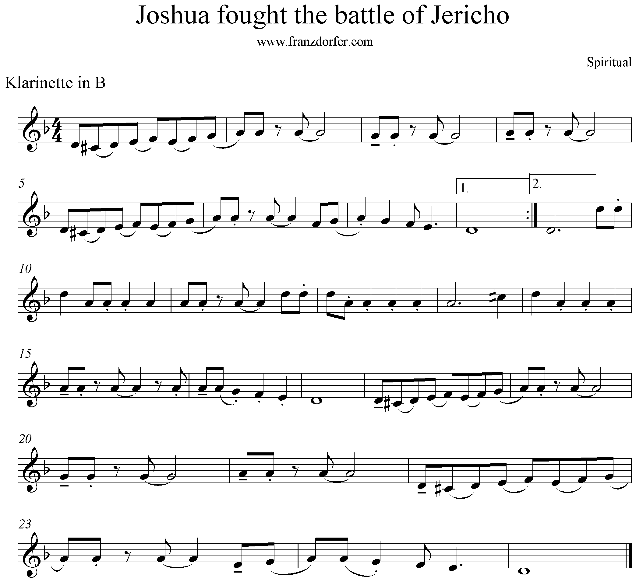 Joshua fit the Battle of Jericho
